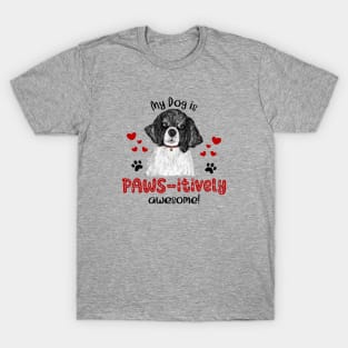 My Dog Is Pawsitively Awesome (Portuguese Water Dog) T-Shirt